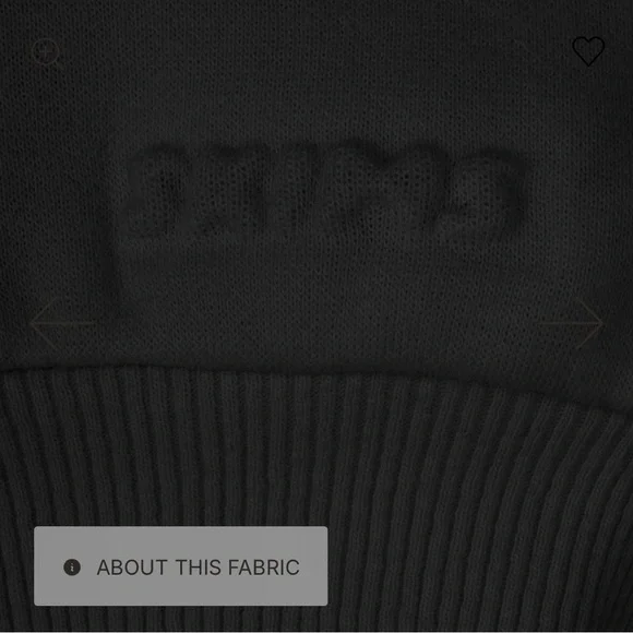 NWT Skims Cotton Fleece Classic Zip Up Hoodie Size XXS in Onyx - Picture 3 of 5